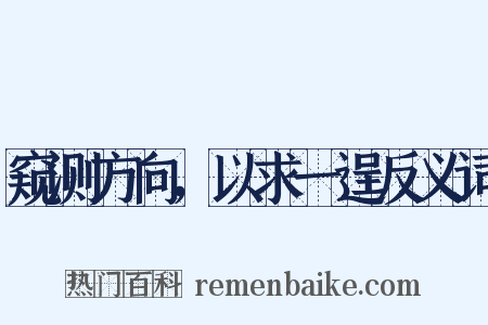 窥测方向，以求一逞反义词是什么意思的图片